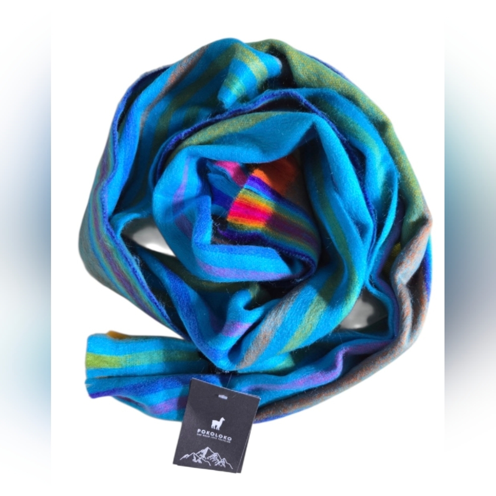 Colorful Striped Scarf by Pokoloko